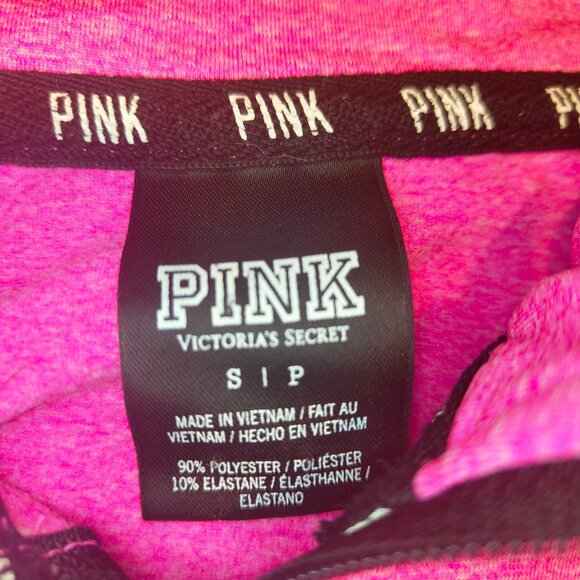 Women's Victoria's Secret Pink Zip Up Jacket Sportswear Athletic Material Small - Picture 2 of 8